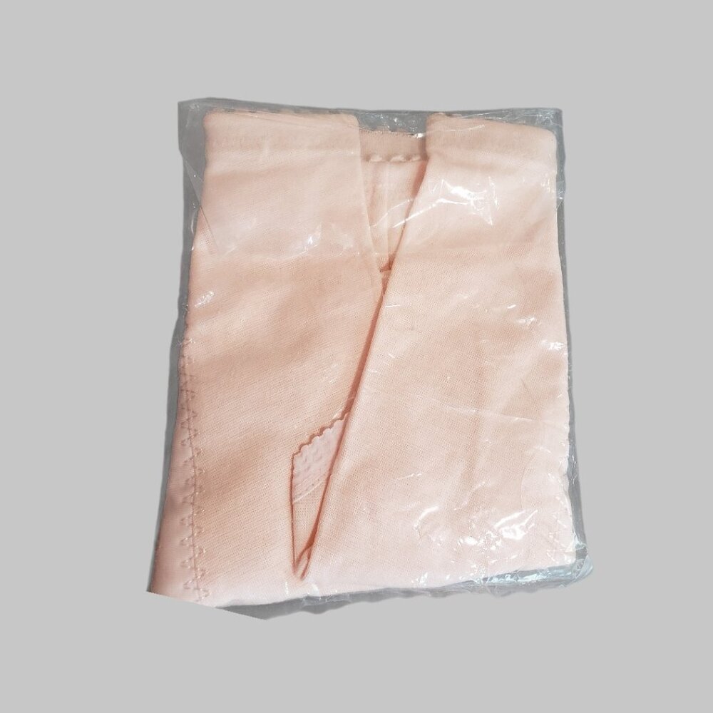 Pulo Mei Vtg Style Embroidered High-Waisted Shapewear Briefs Light Pink Large - Picture 7 of 8